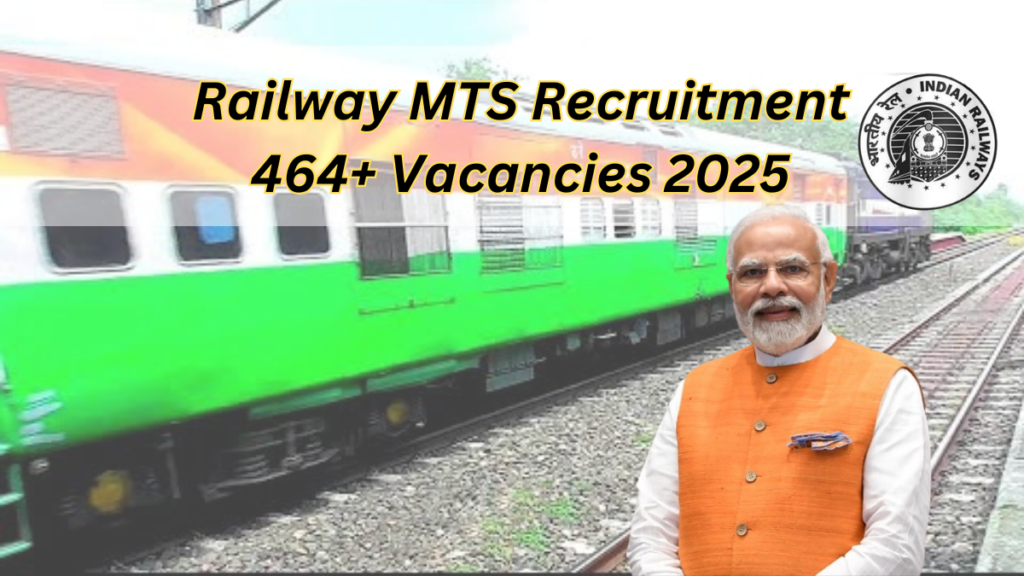 Railway MTS Recruitment 464+ Vacancies 2025, ₹45,000 Salary – How to Apply